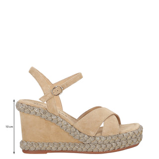 Zapatilla con Plataforma Apv251303 Piel Beige