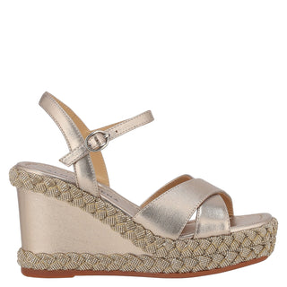 Zapatilla con Plataforma Apv251303 Piel Metalicos
