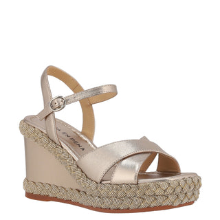 Zapatilla con Plataforma Apv251303 Piel Metalicos