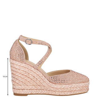 Zapatilla con Plataforma Apv2551002 Textil Rosa Palido