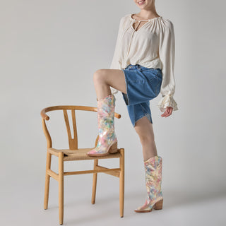 Bota Apv260108 Piel Rosa Multicolores