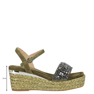 Zapatilla con Plataforma Apv266503 Piel Khaki