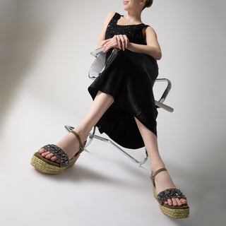 Zapatilla con Plataforma Apv266503 Piel Khaki