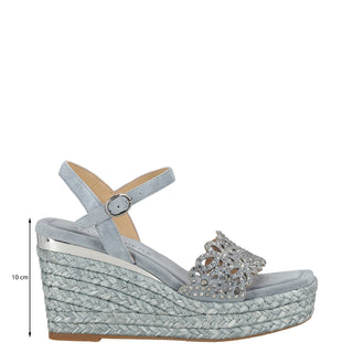 Zapatilla con Plataforma Apv265505 Piel Azul Marino