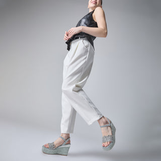 Zapatilla con Plataforma Apv265505 Piel Azul Marino