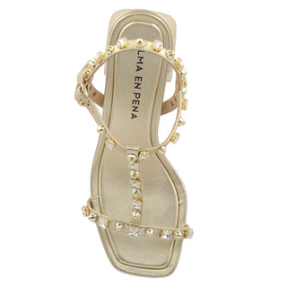 Sandalia Apv263106 Piel Oro