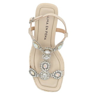 Zapatilla con Plataforma Apv265507 Piel Beige