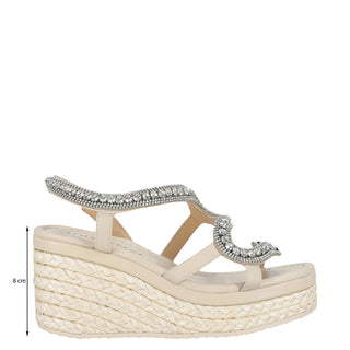 Zapatilla con Plataforma Apv266264 Piel Beige