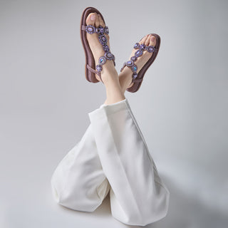 Sandalia Apv267106 Piel Morado