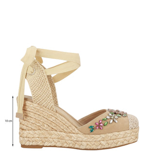 Zapatilla con Plataforma Apv265681 Piel Natural