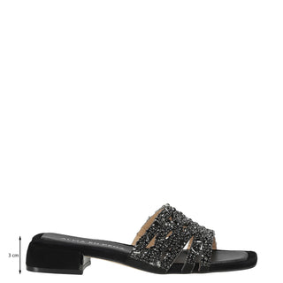 Sandalia con Tacon Apv268750 Piel Negro