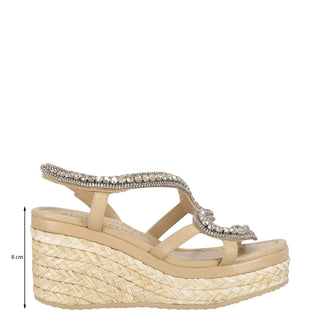 Zapatilla con Plataforma Apv266264 Piel Natural