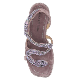 Zapatilla con Plataforma Apv266052 Piel Morado