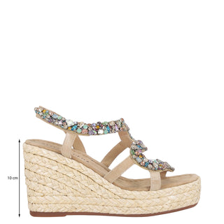 Zapatilla con Plataforma Apv266052 Piel Natural