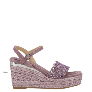 Zapatilla con Plataforma Apv265505 Piel Morado