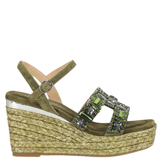 Zapatilla con Plataforma Apv265504 Piel Khaki