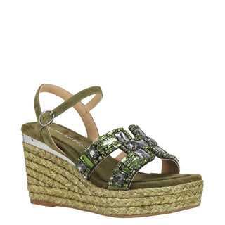 Zapatilla con Plataforma Apv265504 Piel Khaki