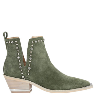 Botín con Tacón Apv23104 Piel Verde