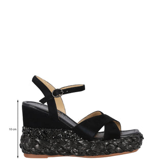 Zapatilla con Plataforma Apv23482 Piel Negro