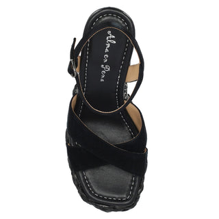 Zapatilla con Plataforma Apv23482 Piel Negro