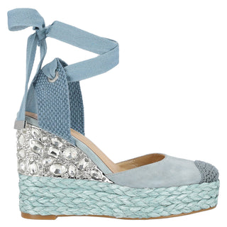 Zapatilla con Plataforma Apv23490 Textil Azul