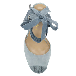 Zapatilla con Plataforma Apv23490 Textil Azul