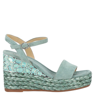 Zapatilla con Plataforma Apv23496 Piel Verde