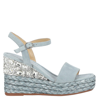 Zapatilla con Plataforma Apv23496 Piel Azul