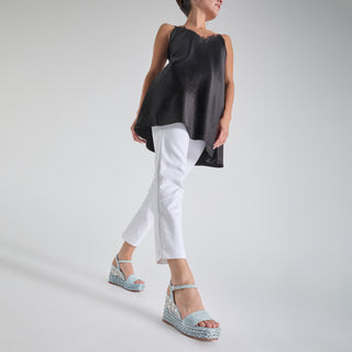 Zapatilla con Plataforma Apv23496 Piel Azul