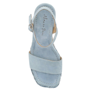 Zapatilla con Plataforma Apv23496 Piel Azul