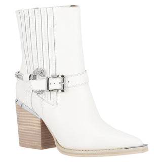 Botin Piel Blanco