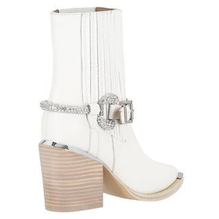 Botin Piel Blanco