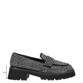 Mocasin Abi23bl1255 Textil Negro