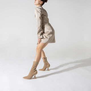 Botin Textil Beige