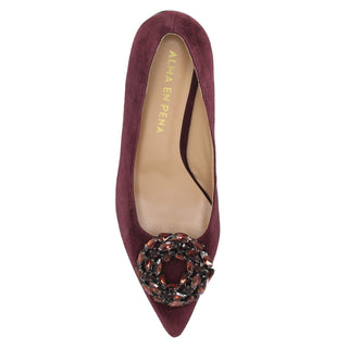 Zapatilla Api250500 Piel Vino