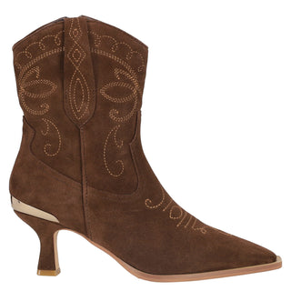 Botín con Tacón Api250565 Piel Camel