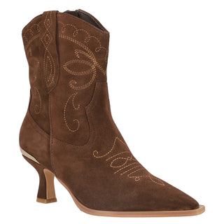 Botín con Tacón Api250565 Piel Camel