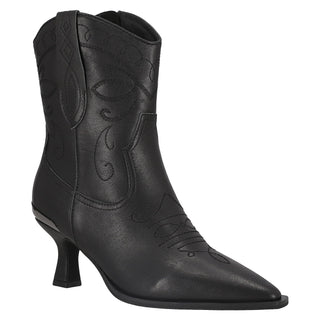 Botín con Tacón Api250565 Piel Negro