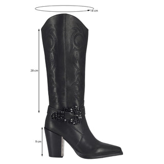 Bota Api250709 Piel Negro