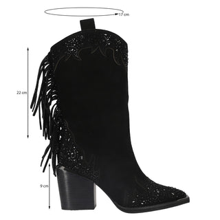 Bota Api250827 Piel Negro