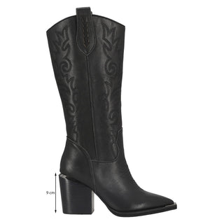 Bota Api250828 Piel Negro