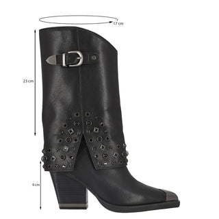 Bota Api250852 Piel Negro