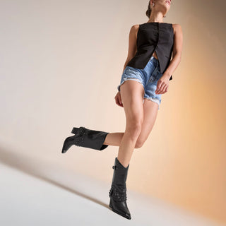 Bota Api250852 Piel Negro