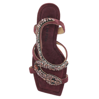 Sandalia Api250087 Piel Vino