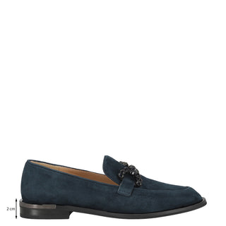 Mocasin Api250203 Piel Azul Marino