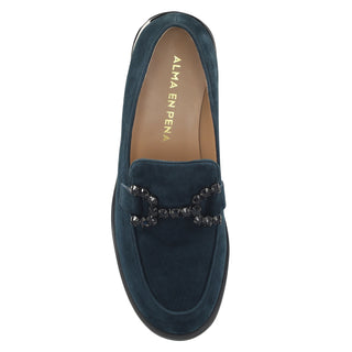 Mocasin Api250203 Piel Azul Marino