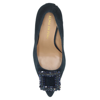 Zapatilla Api250401 Piel Azul Marino
