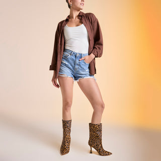 Botín Api250600 Piel Leopard  Camel