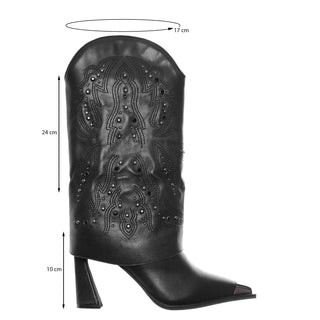 Bota Api250649 Piel Negro