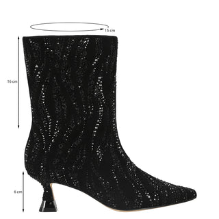 Botín con Tacón Api250651 Piel Negro